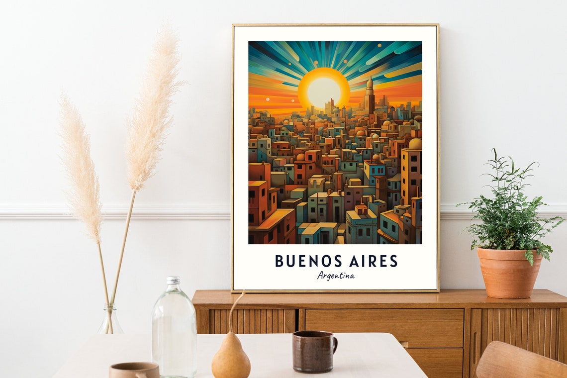 Buenos Aires Travel Print Wall Art Buenos Aires Argentina City Print Buenos Aires Travel Gift Buenos Aires City Poster Travel Gift - Image 2