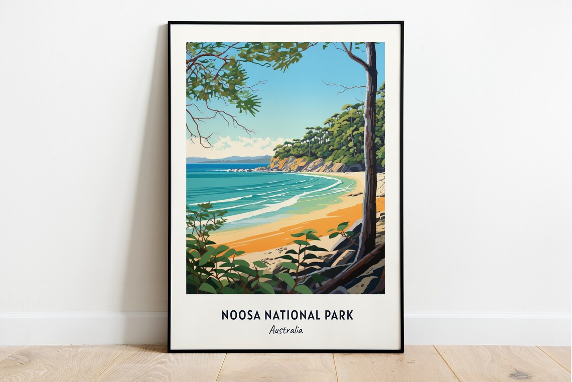 Noosa National Park Australia Travel Poster