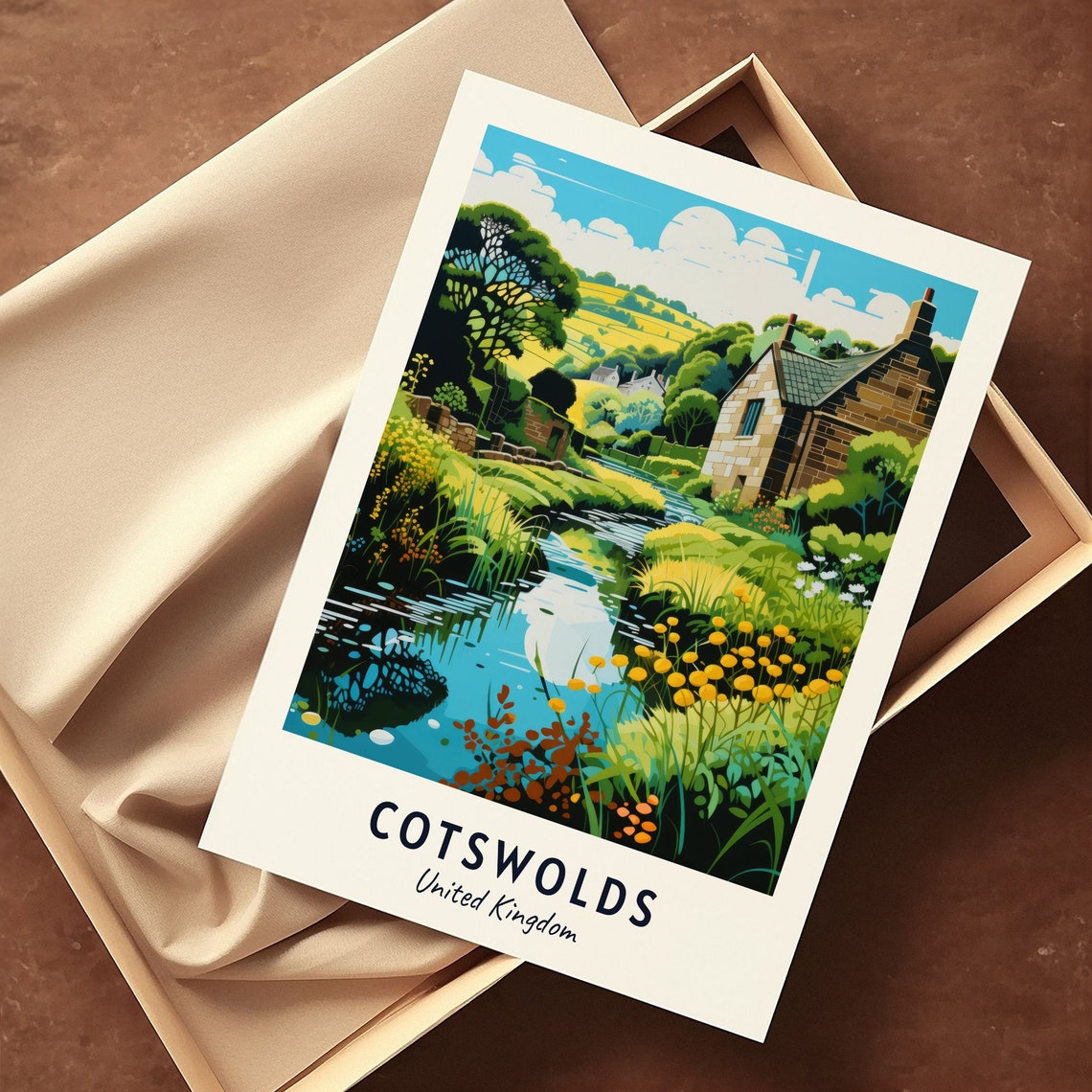 Cotswolds United Kingdom Travel Print Wall Art Cotswolds United Kingdom City Print Cotswolds United Kingdom Travel Gift Cotswolds - Image 3