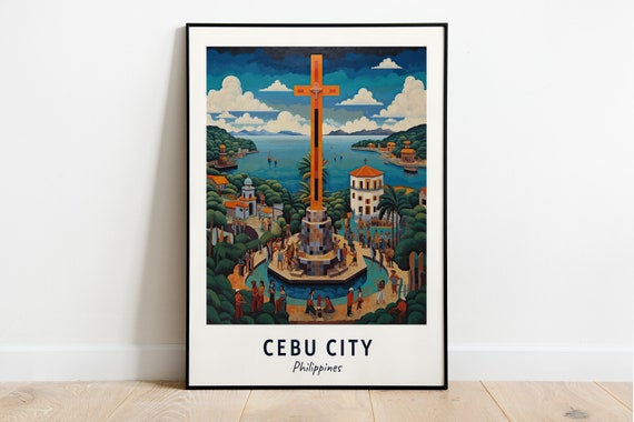 Magellan's Cross Travel Poster, Cebu City Philippines