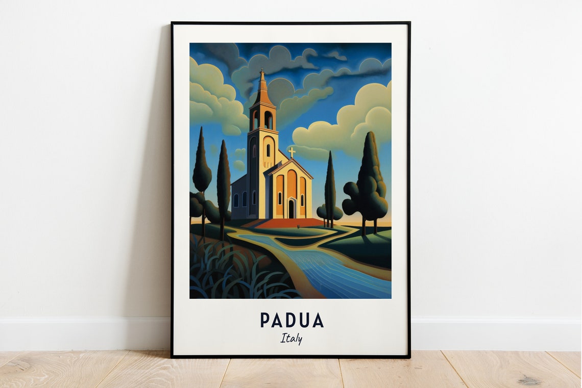Padua Travel Print Wall Art Padua Italy City Print Padua Travel Gift Padua City Poster Travel Gift Padua Home Decor
