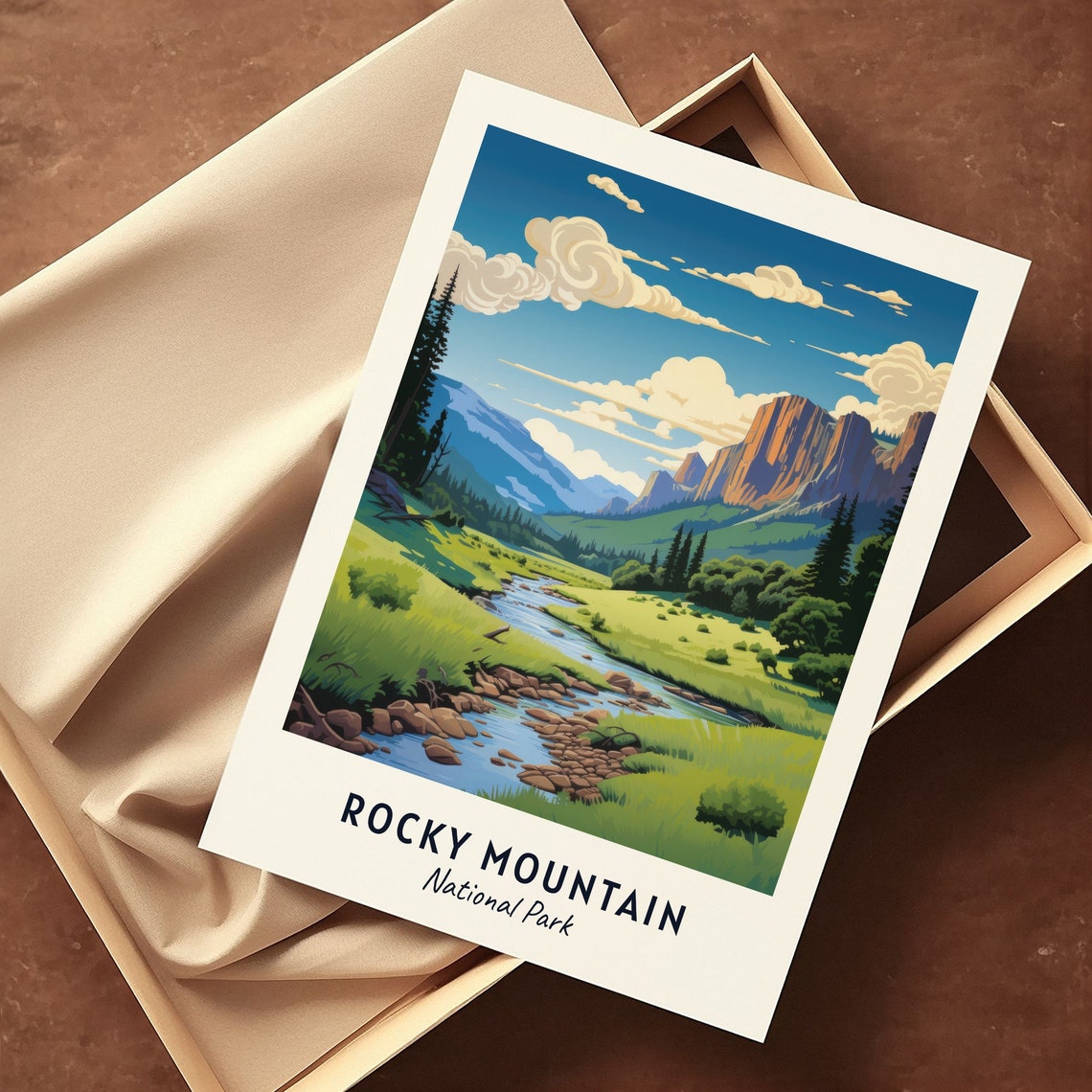 Rocky Mountain National Park Travel Print Wall Art Rocky Mountain National Park City Print Rocky Mountain National Park Travel Gift - Image 3