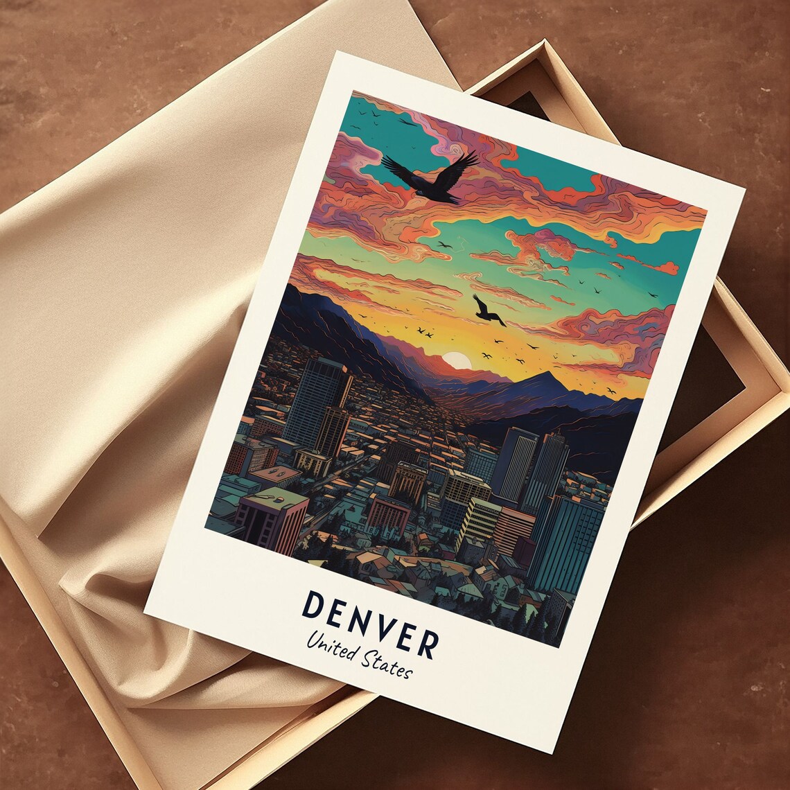 Denver Travel Poster, United States City Print - Image 3