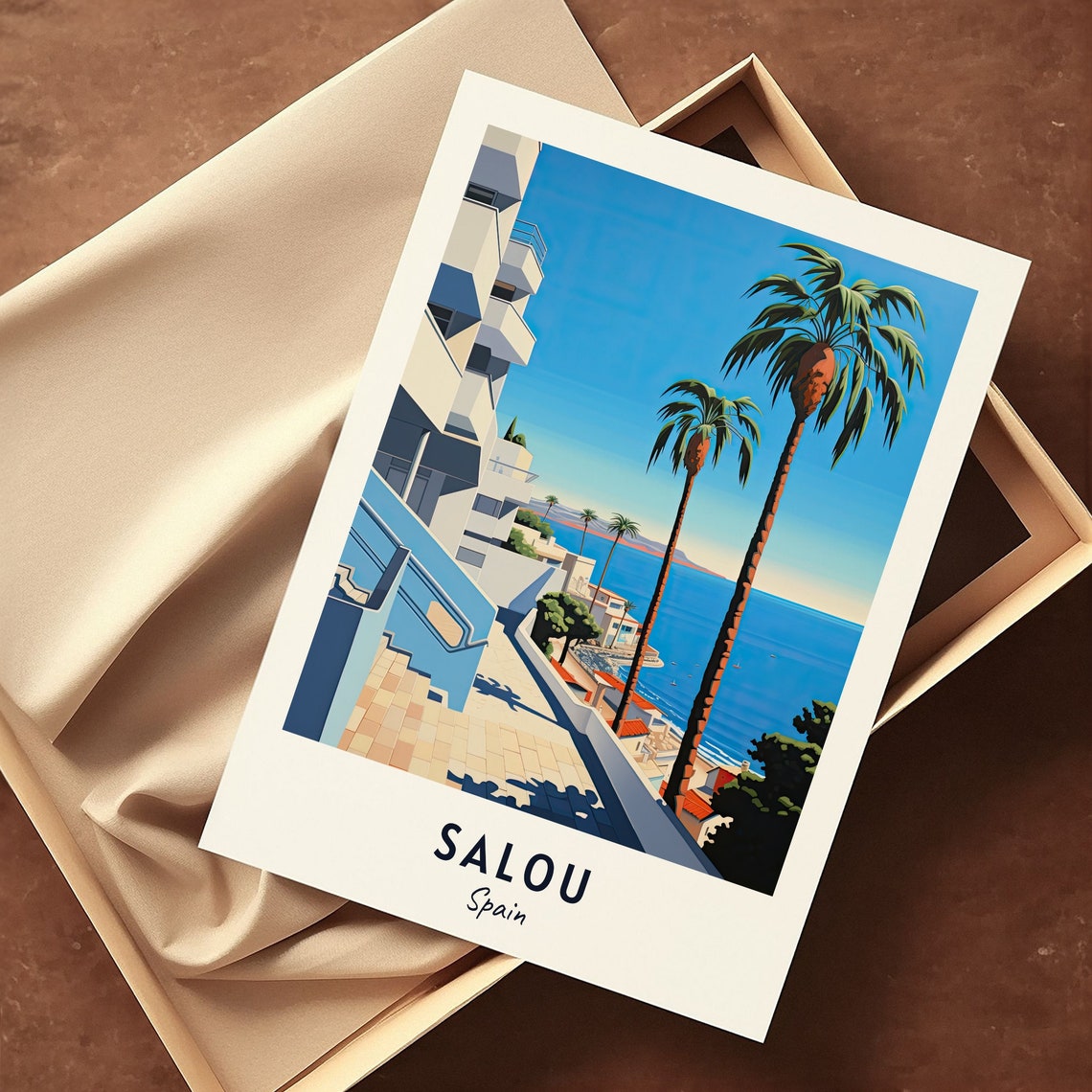 Salou Spain Travel Print Wall Art Salou Spain City Print Salou Spain Travel Gift Salou Spain Poster Travel Gift - Image 3