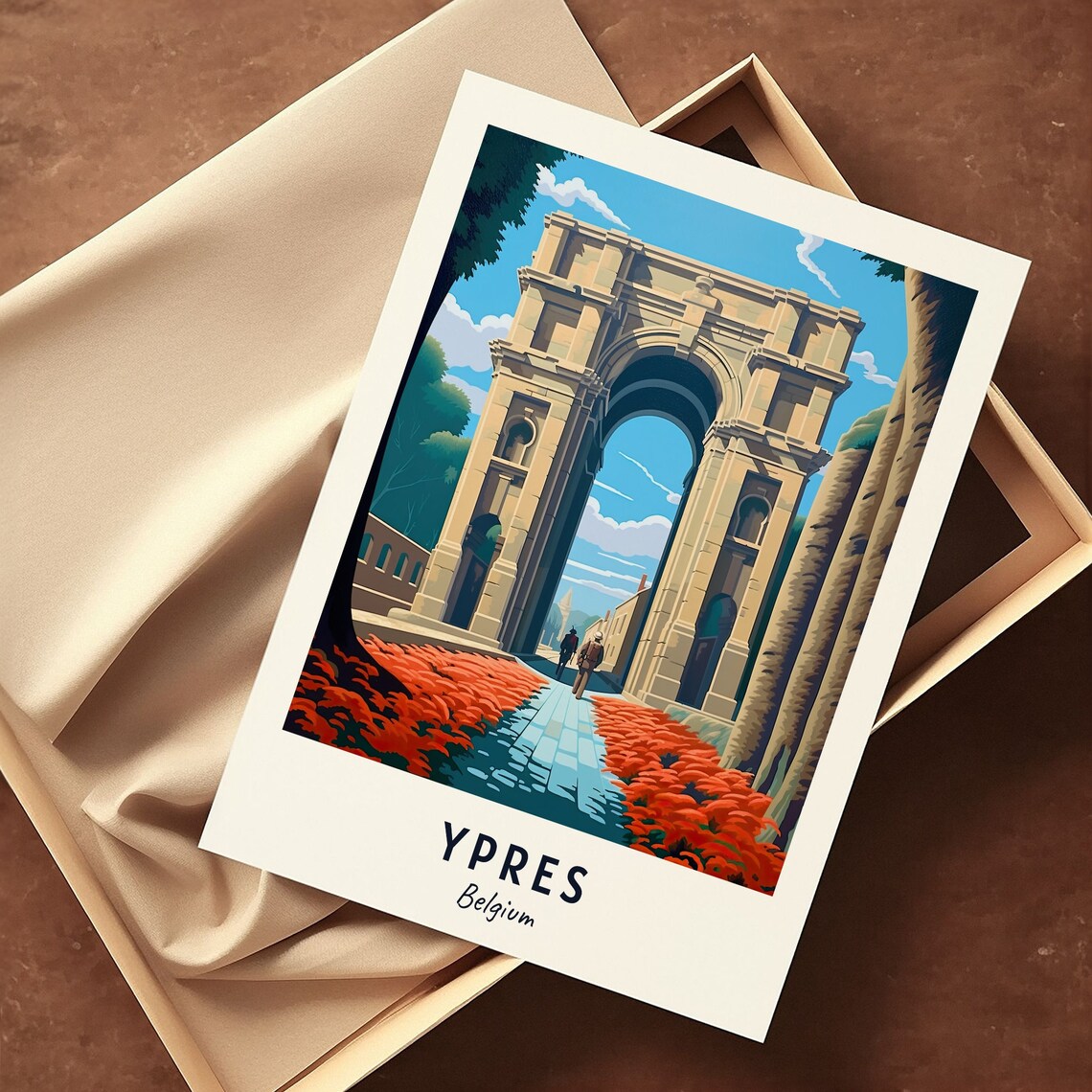 Menin Gate Memorial Travel Print Wall Art Ypres Belgium City Print Menin Gate Memorial Travel Gift Menin Gate Memorial Poster Wall Art - Image 3