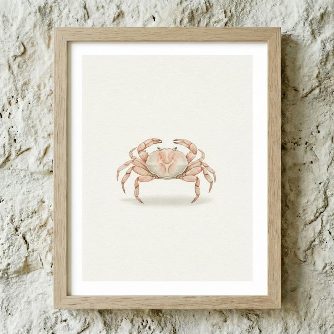 Crab Print - Coastal Beach Decor Poster