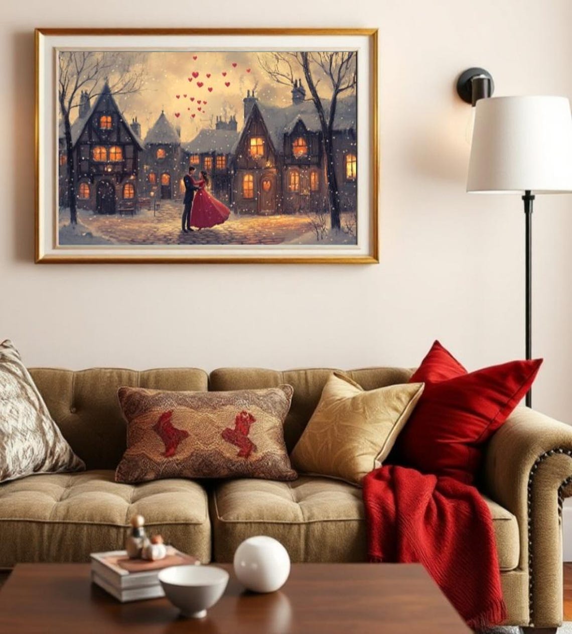 Valentines Day Print Couple Wall Art Valentines Wall Art Prints Cute Valentines Day Gift For Her - Image 2