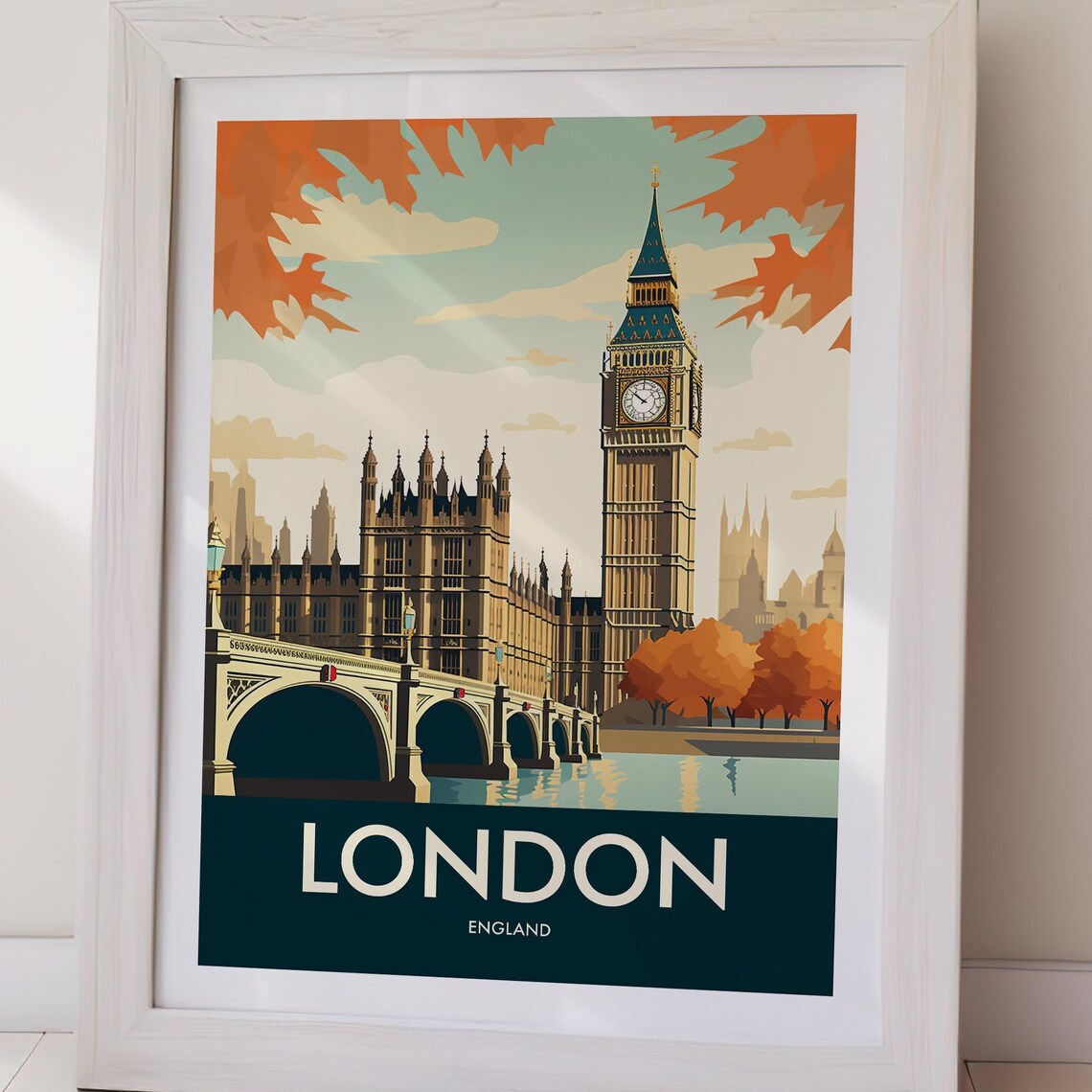 London England Travel Poster, Travel Poster - Image 3