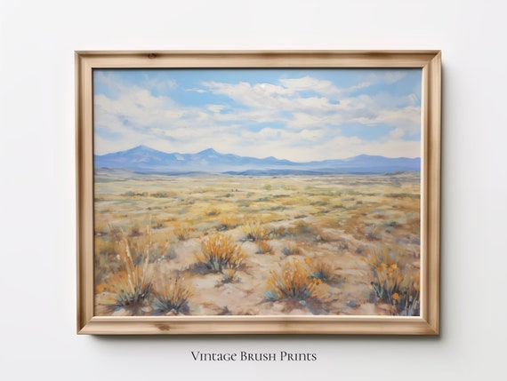 Desert Landscape Art Southwestern Farmhouse Decor