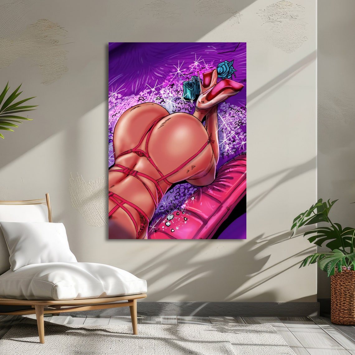 Erotic Boudoir Sensual Art Sexy Glamour Print Ready To Hang Bold Bedroom Decor - Image 5