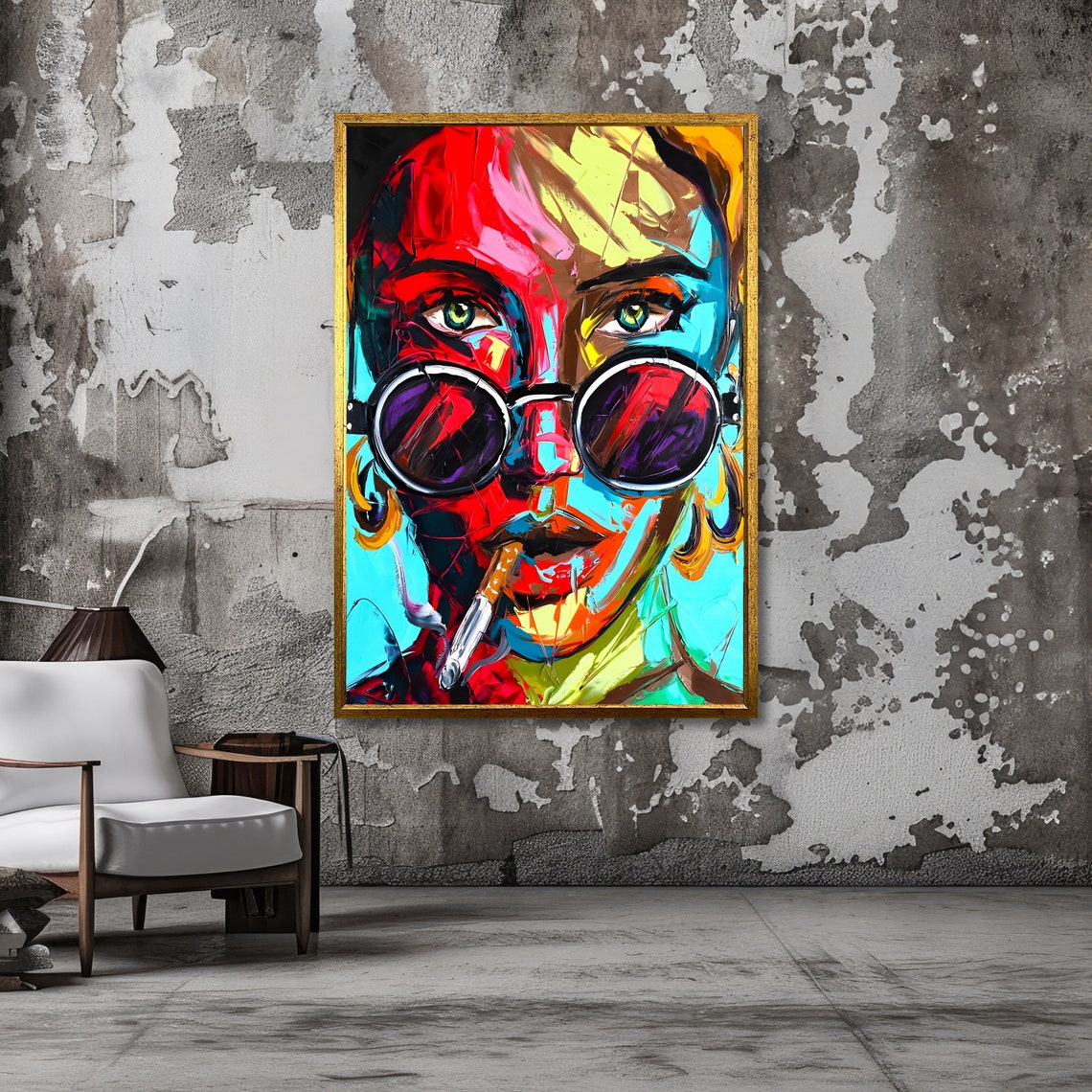 Colorful Diva Art Pop Art Woman Bold And Vibrant Wall Decor Ready To Hang - Image 3