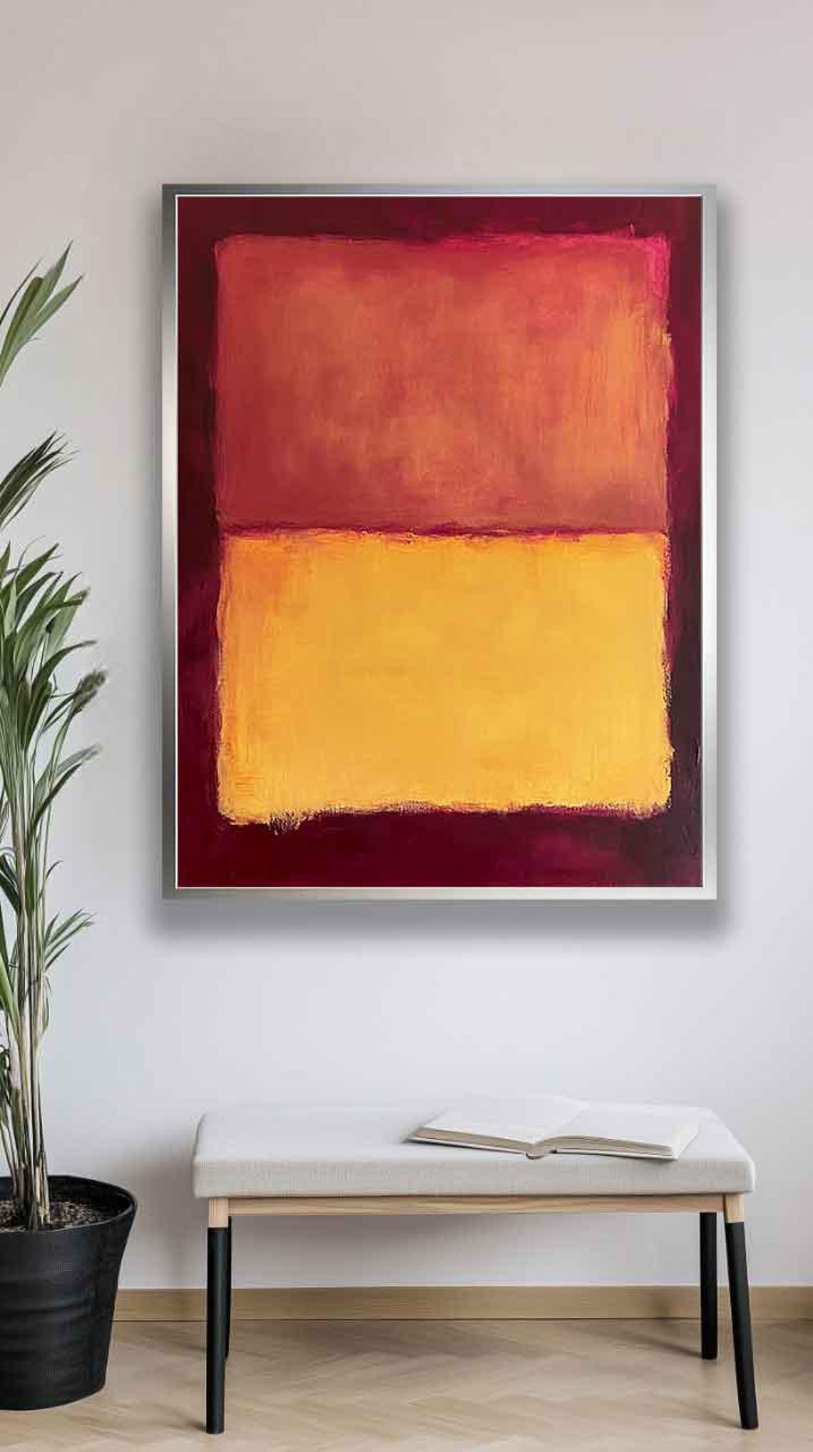 Mark Rothko Red And Yellow Mark Rothko Reproduction Abstract Wall Art Modern Art Expressionism Painting Museum Art Rothko Poster - Image 5