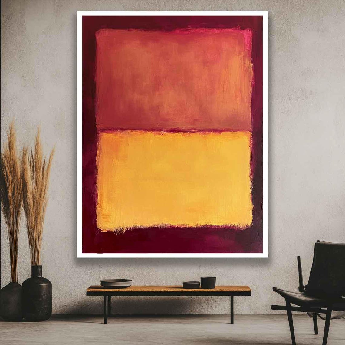 Mark Rothko Red And Yellow Mark Rothko Reproduction Abstract Wall Art Modern Art Expressionism Painting Museum Art Rothko Poster - Image 4