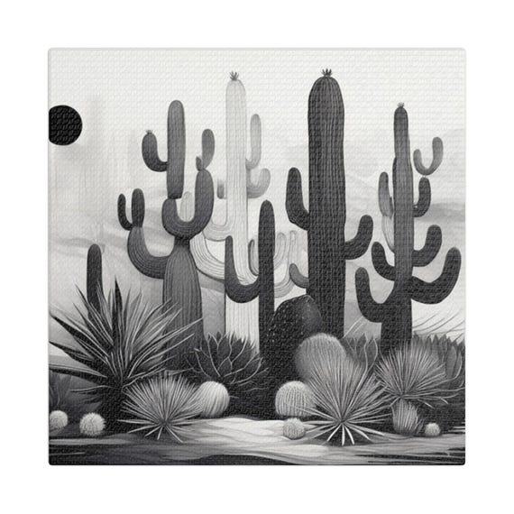 Desert Cactus Wall Art Print Monochrome Decor Minimalist Home Decor Modern Art Piece Cactus Lover Gift Wall Decoration