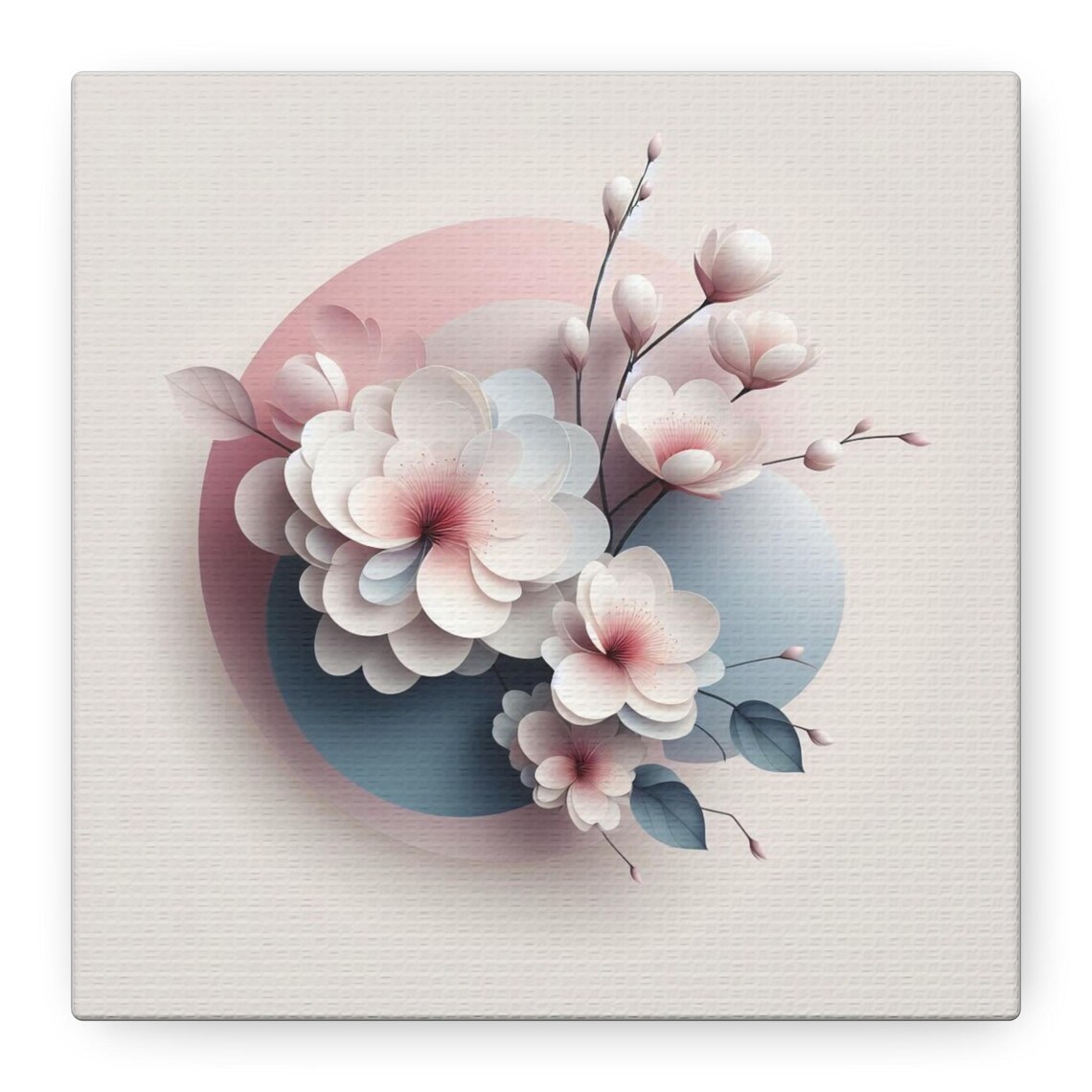 Flower Blossom Art Print, Vibrant Floral Decor