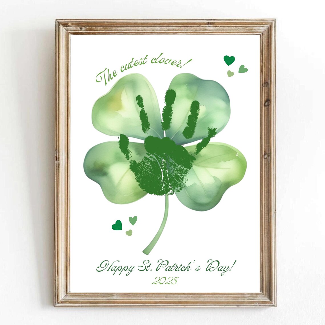 My First St Patricks Day Keepsake, Newborn Baby Art Print