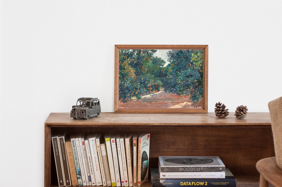 Orange Grove Landscape, Vintage Spain Art Print - Image 2