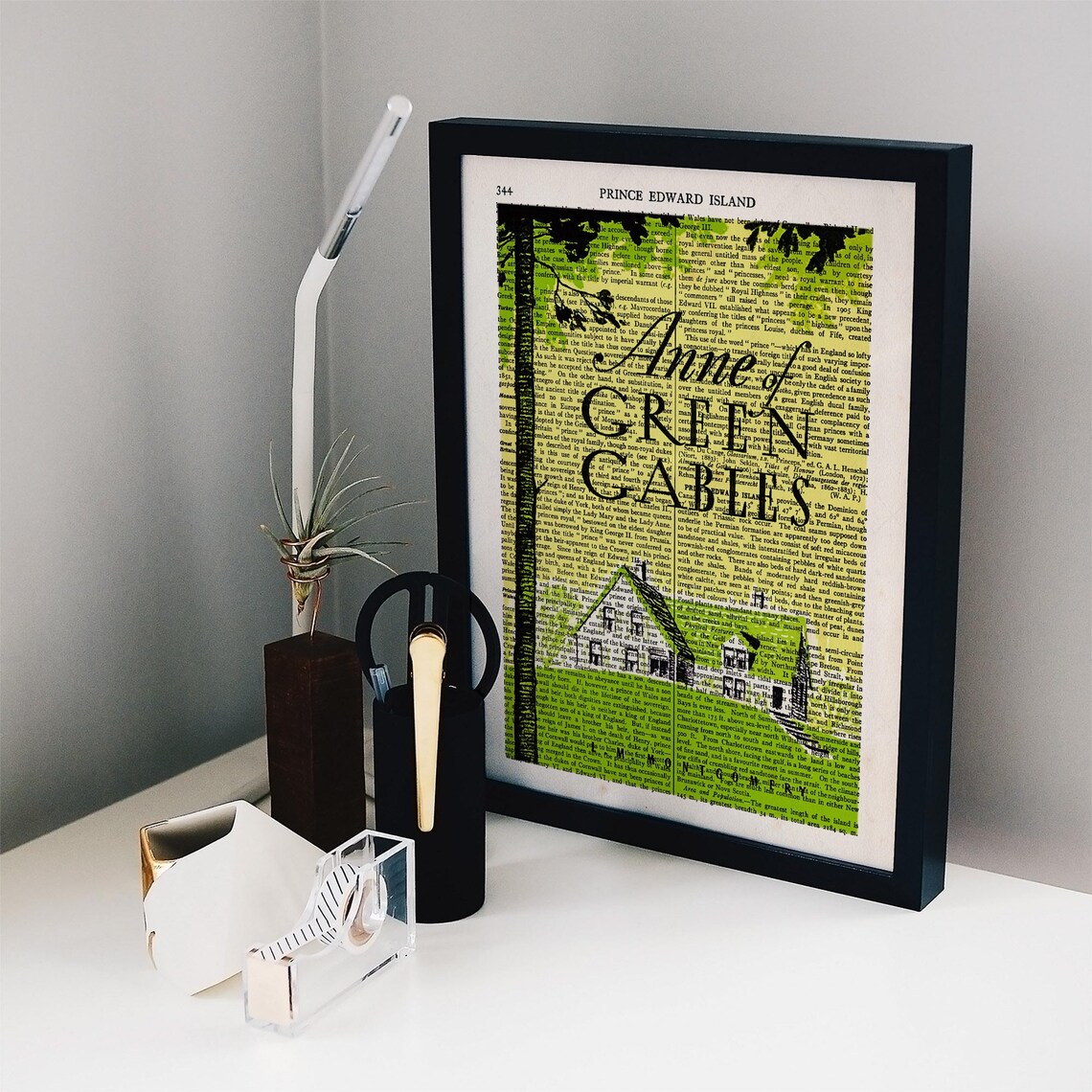 Anne Of Green Gables Prince Edward Island Dictionary Page Art Print - Image 2