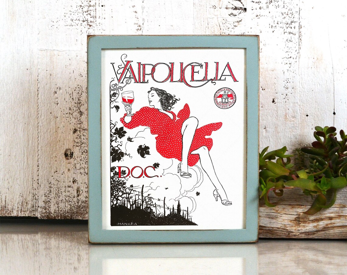 Valpolicella Doc Travel Poster, Italian Wine Gifts - Image 4