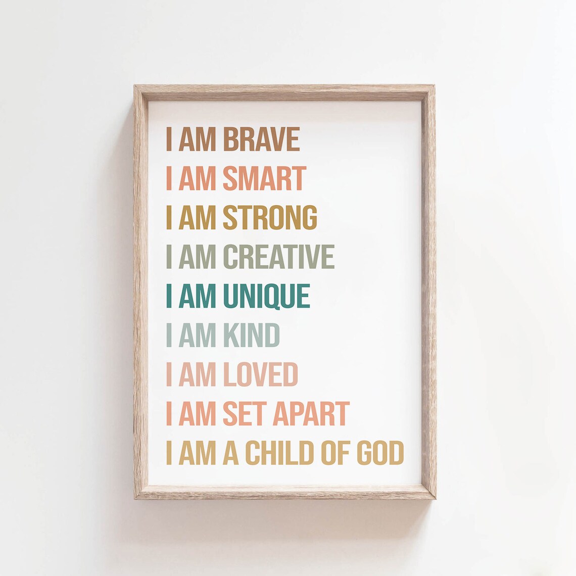 I Am Brave, Child Of God Kids Affirmation - Image 2