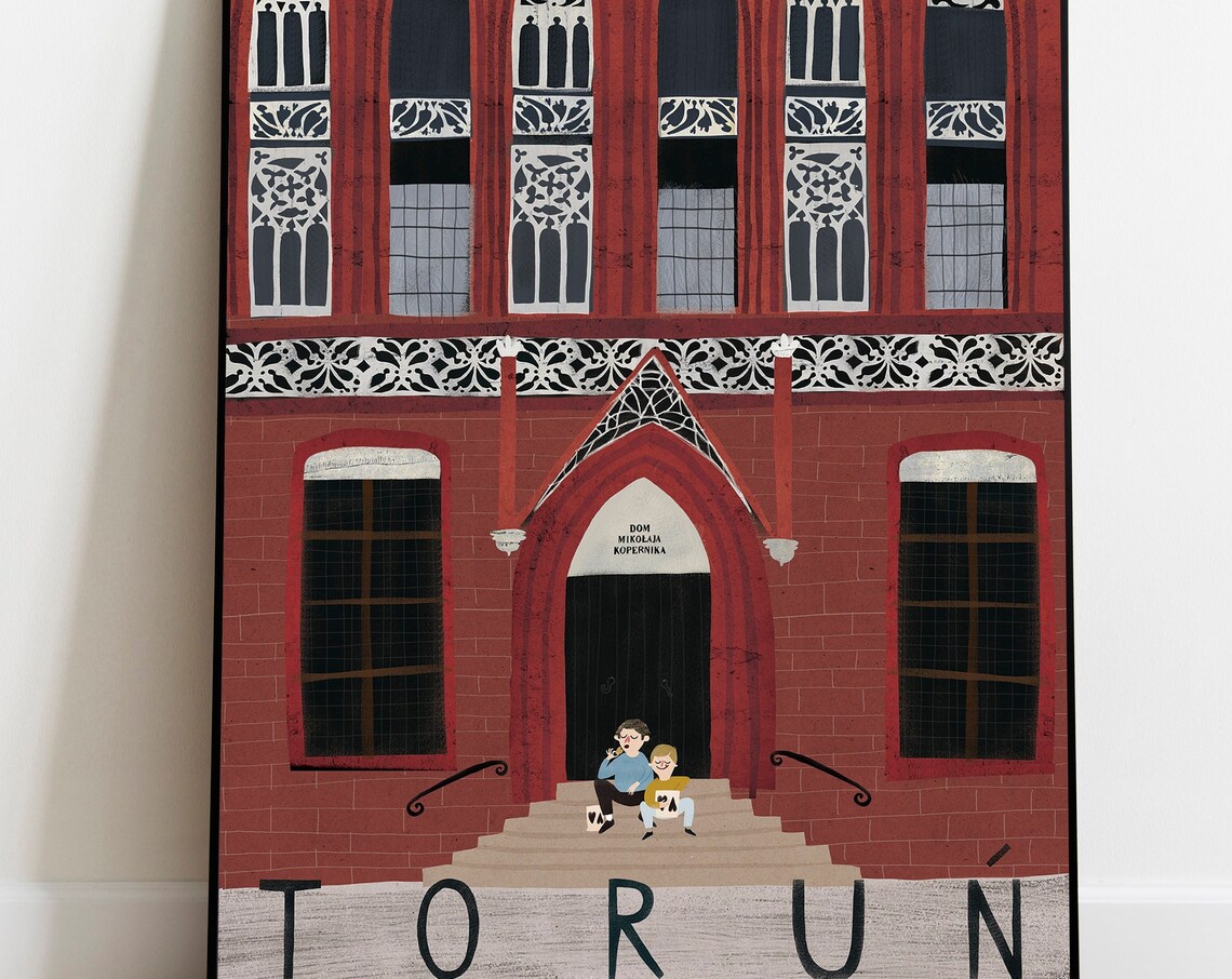Toru Poland Vintage Christmas Travel Poster - Image 2
