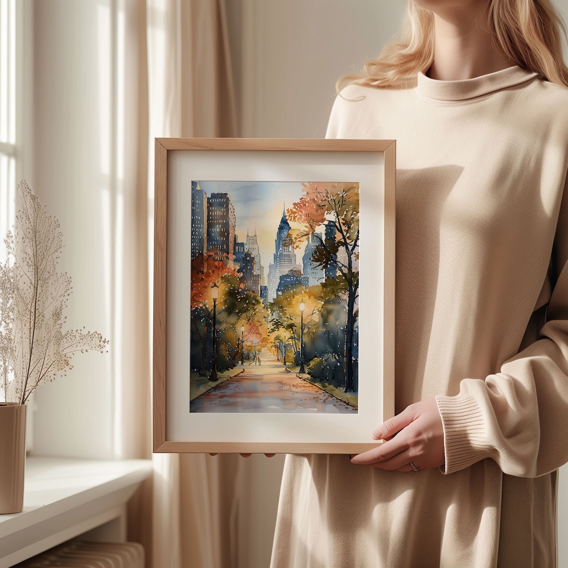 Minneapolis Watercolor Painting, Minnesota Travel Poster - Image 2
