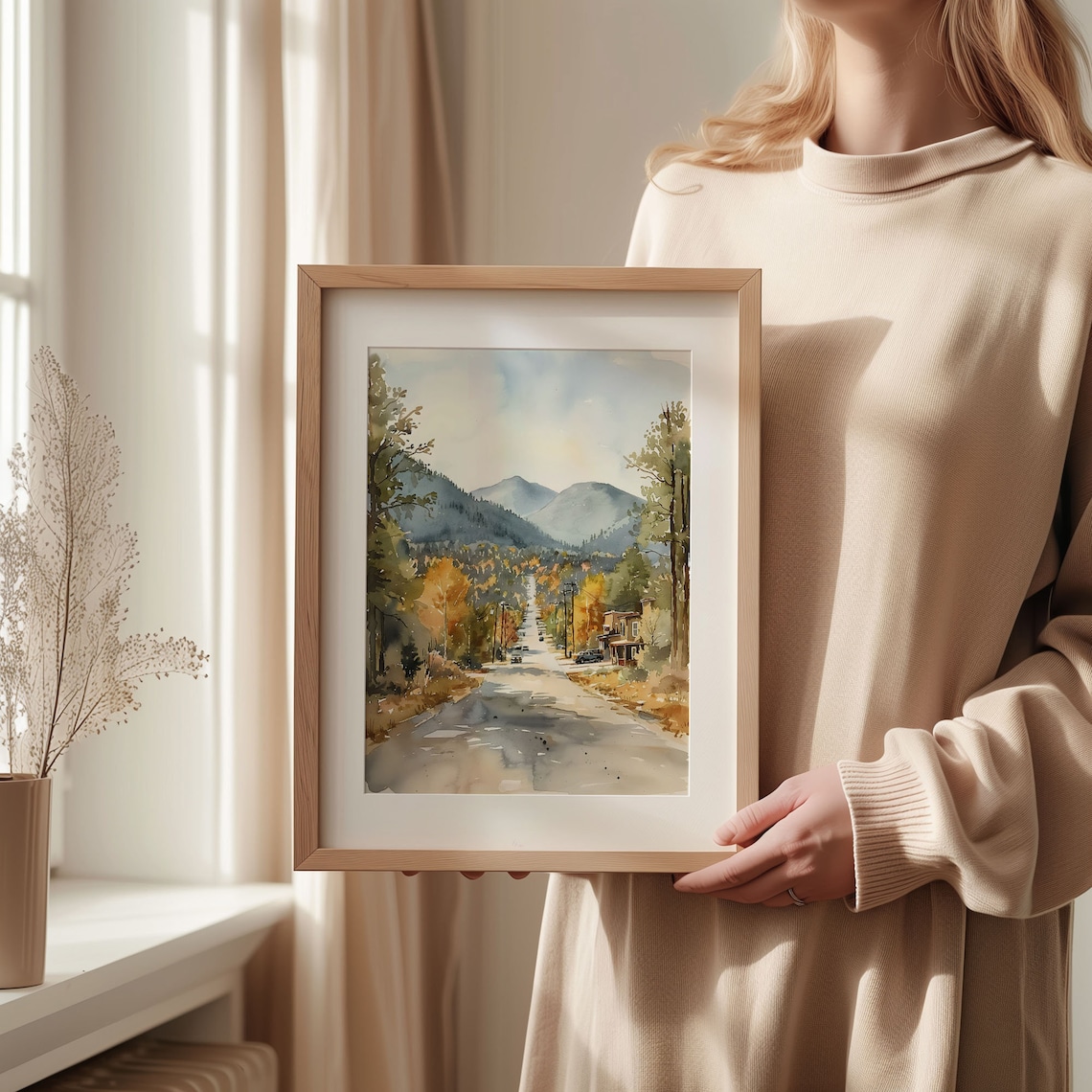 Flagstaff Watercolor Travel Poster, Arizona Wall Art - Image 2