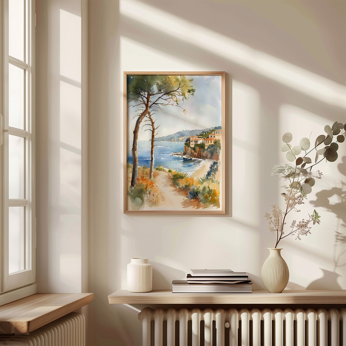 La Jolla Shore Watercolor Travel Poster, California - Image 4