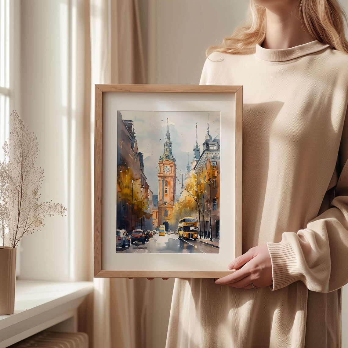Big Ben Watercolor London Travel Poster - Image 2