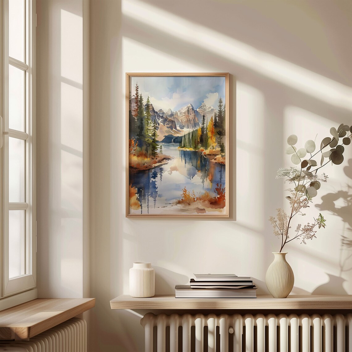 Banff Watercolor Travel Poster, Canada Wall Art - Image 4