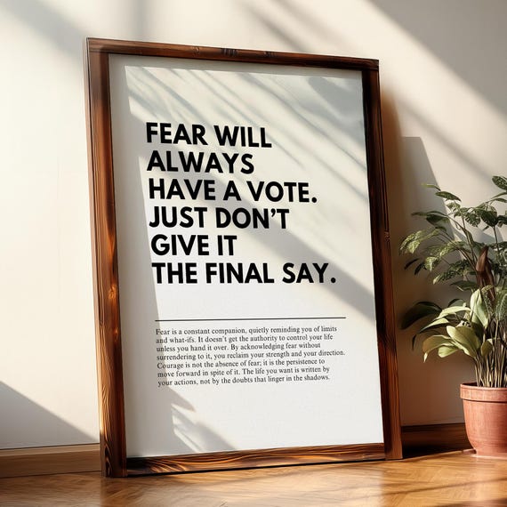 The Final Say Workplace Motivational Quote Wall Art Inspirational Print Poster Gift