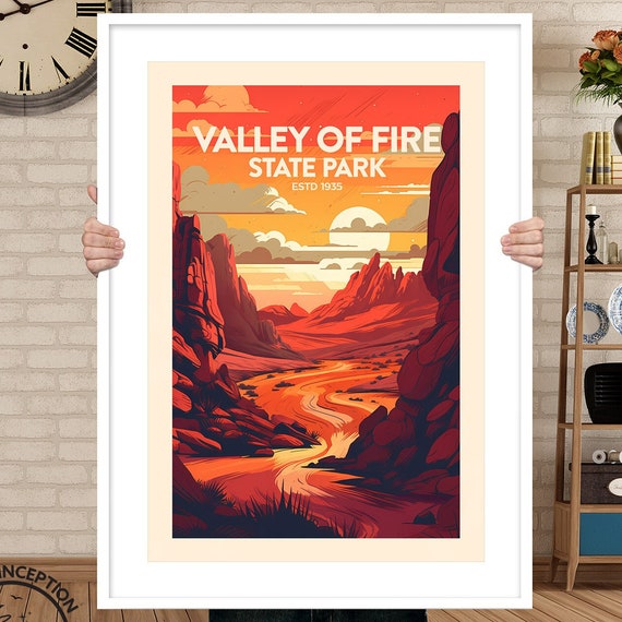 Valley Of Fire State Park Travel Poster, Nevada