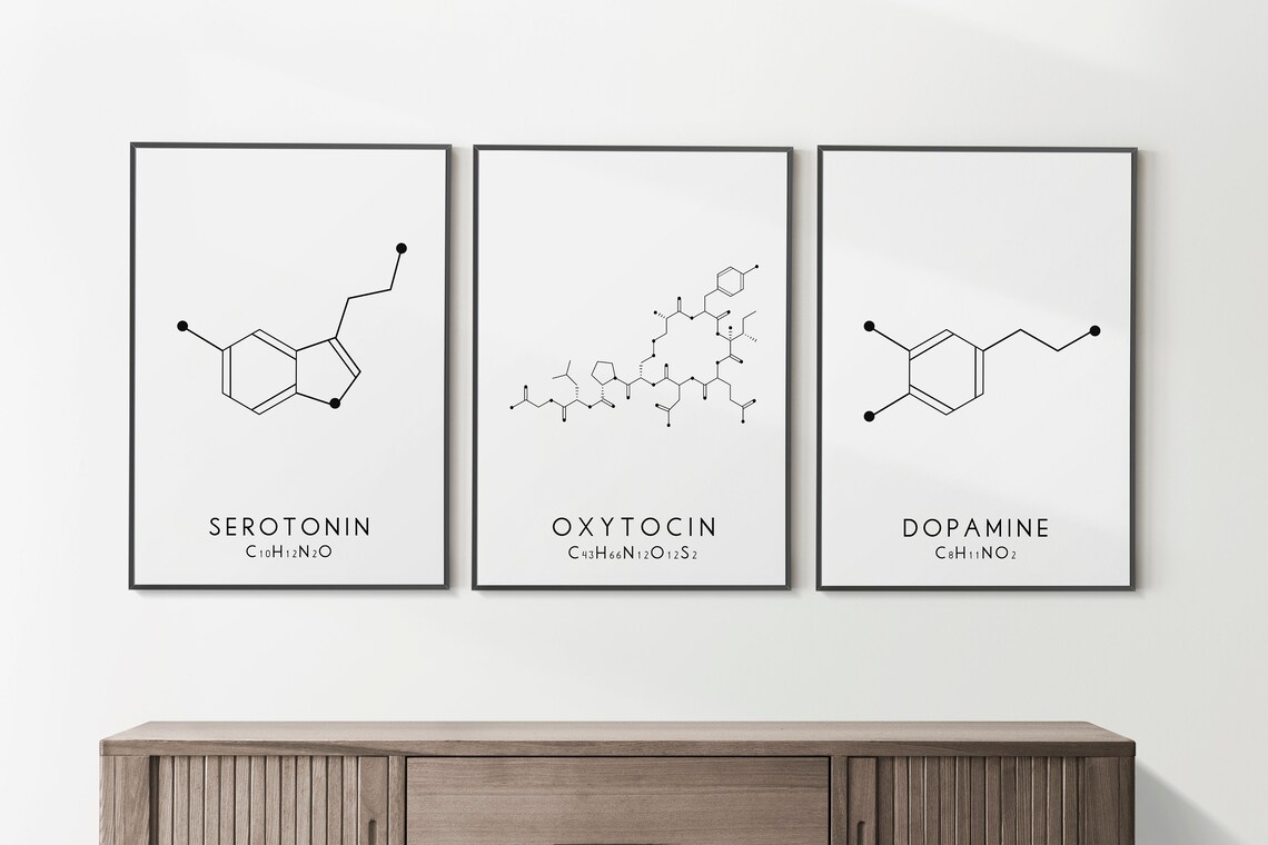 Oxytocin Molecular Structure Love Chemistry Art Print - Image 2