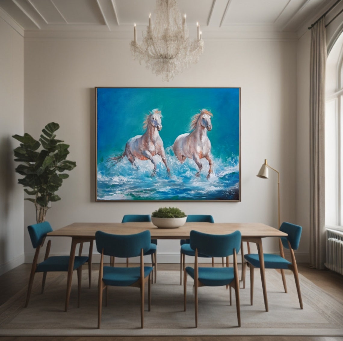 Horse Painting Horse Art Oil Painting Large Wall Art Original Painting Horse Wall Art Painting On Gift For Horse Lover - Image 2