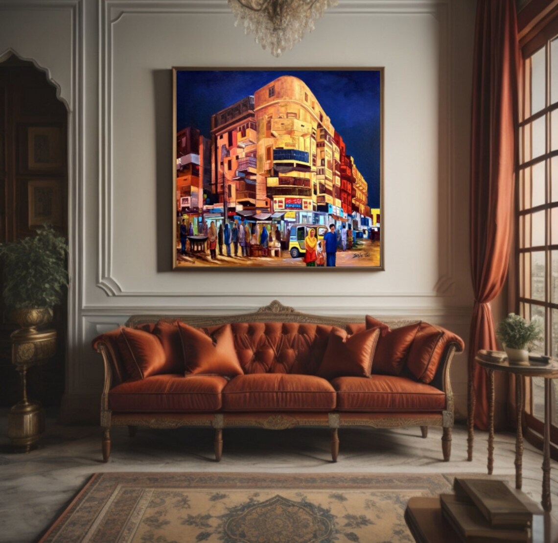 Old Karachi City Art Print, Travel Poster - Image 2