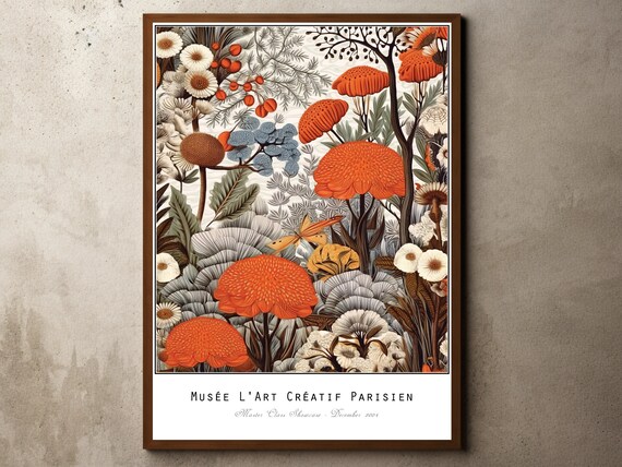 Henri Rousseau Print Poster Tropical Decor Botanical Jungle Exhibition Animals Forest Vintage Wall Art