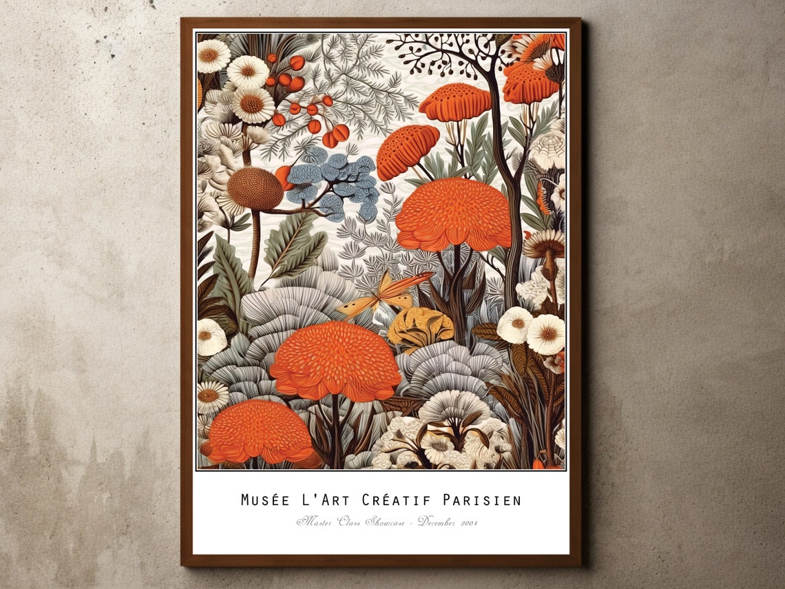Orange Blossom Botanical Exhibition Parisian Museum Showcase Print