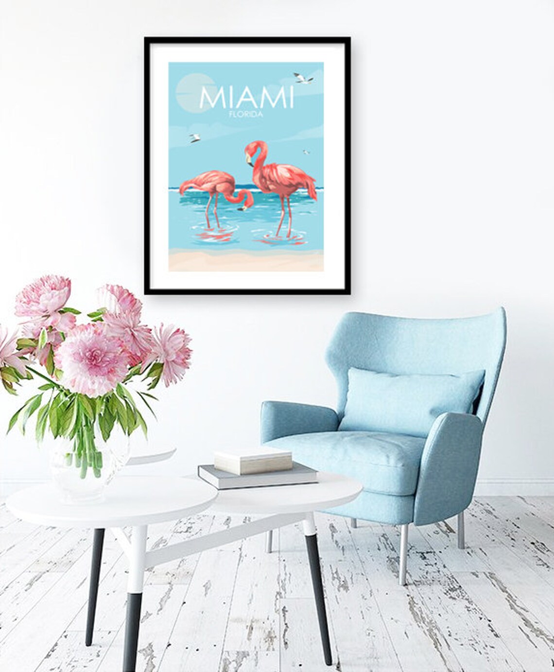 Miami Retro Travel Poster, Florida City Poster - Image 3