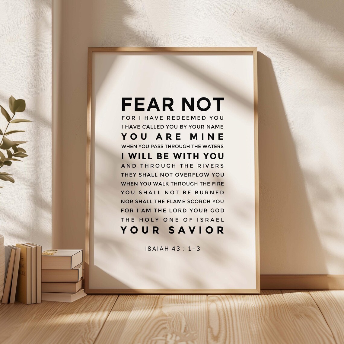 Isaiah 43:13 NKJV Bible Verse Scripture Art Print