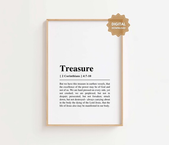 2 Corinthians 4:7 Bible Verse Art Print