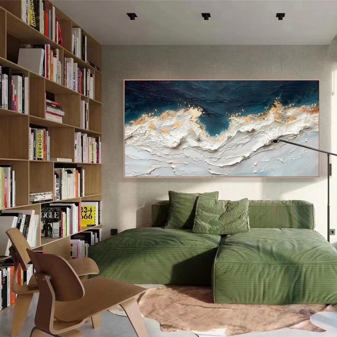 Ocean Wave Minimalist Beach Art Print, Wabi Sabi - Image 3