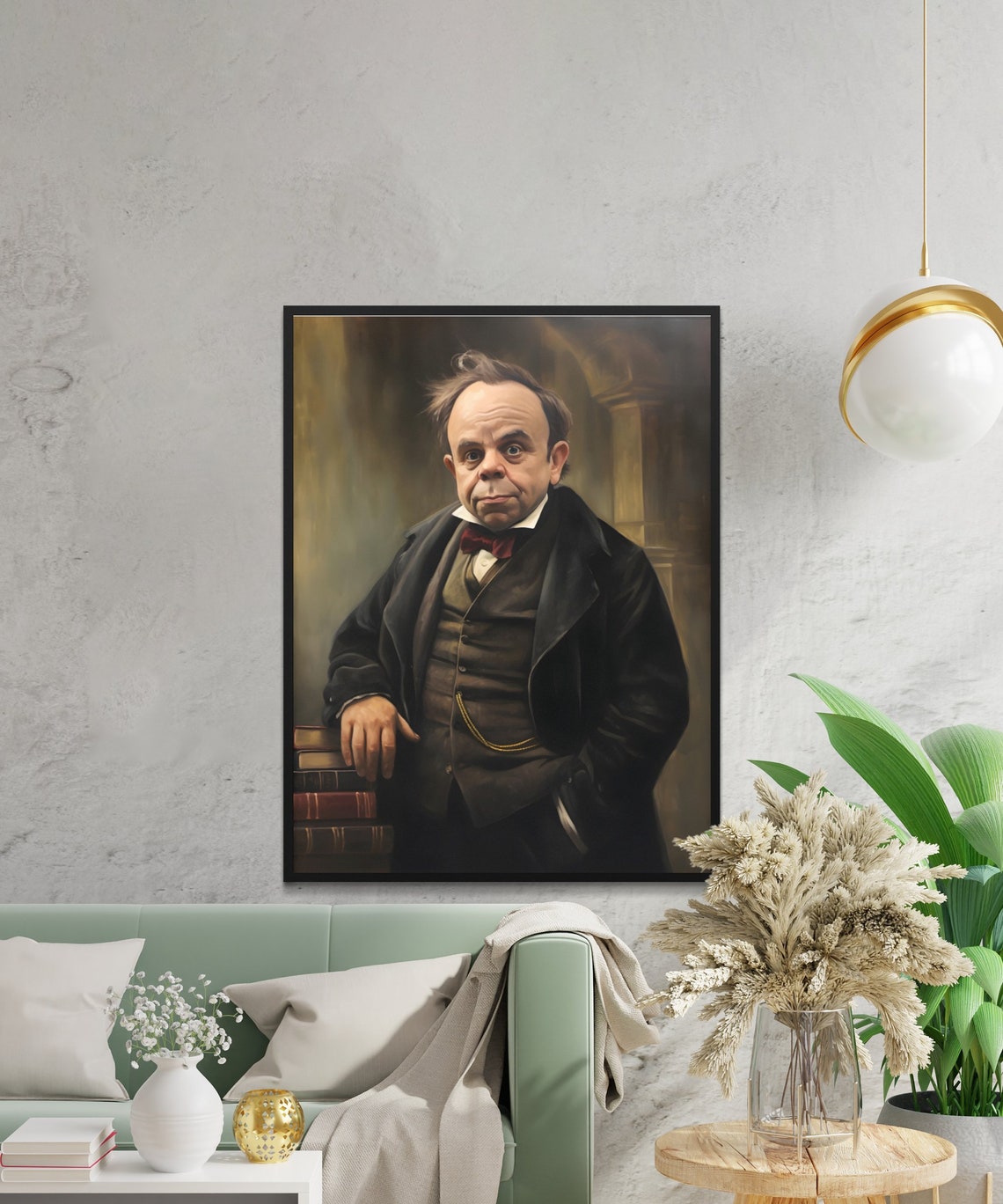 Professor Filius Flitwick Portrait Bow Tie Charms Wizard Poster - Image 2