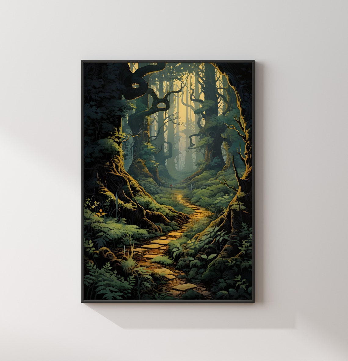Forbidden Forest Wizard Poster Gallery Wall Print Art Potter Art Wizard School - Image 2