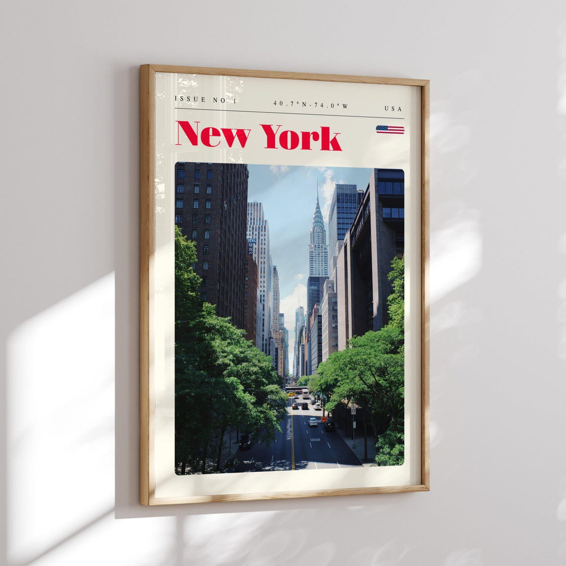 New York Manhattan Chrysler Building Street View Travel Poster - Image 2