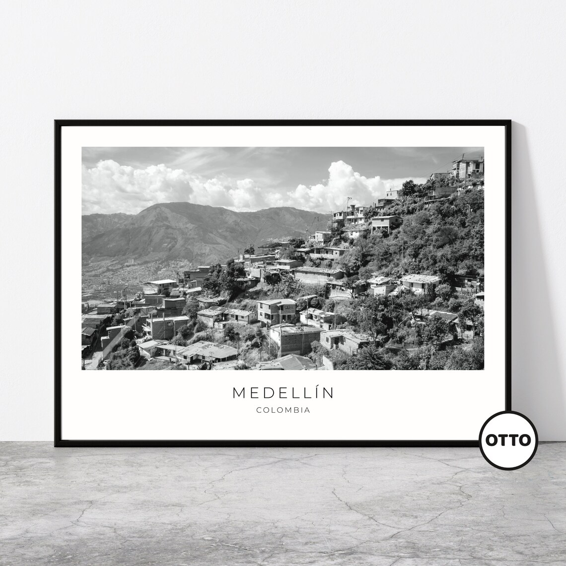 Medellin, Colombia Travel Poster, Comuna 13 Art