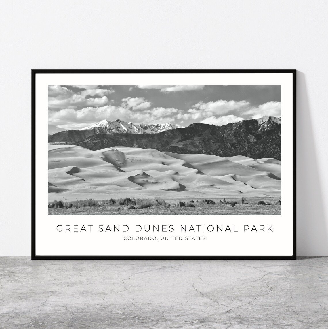 Great Sand Dunes National Park Travel Poster, Colorado