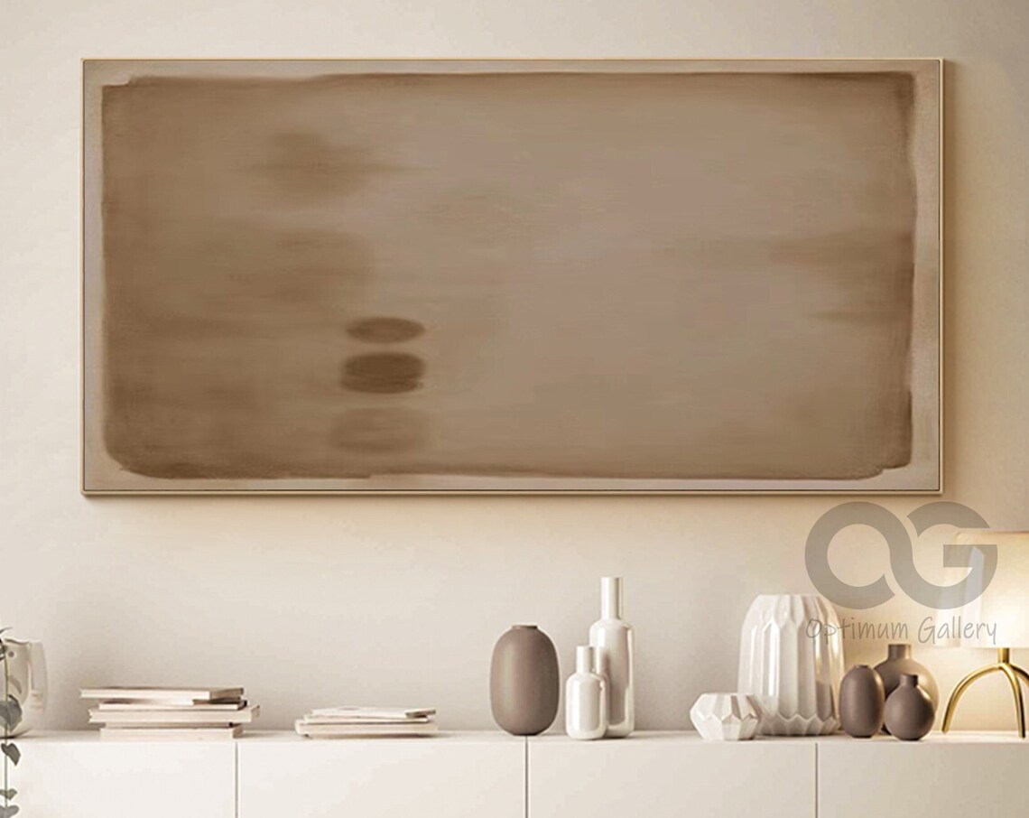 Abstract Brown Minimalist Art Print, Modern Textured - Image 5