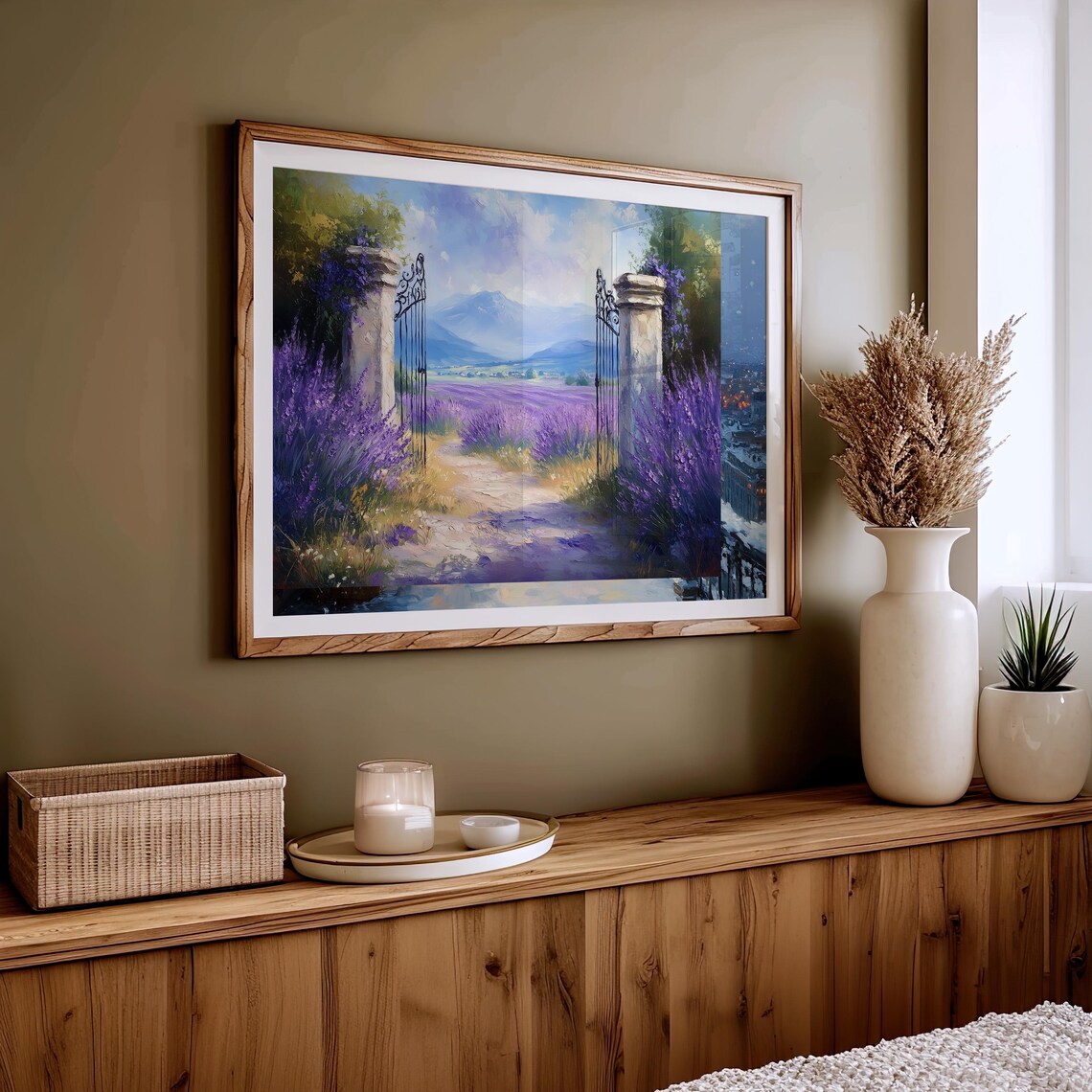 Lavender Field Iron Gates Provence France Countryside Landscape Poster - Image 4