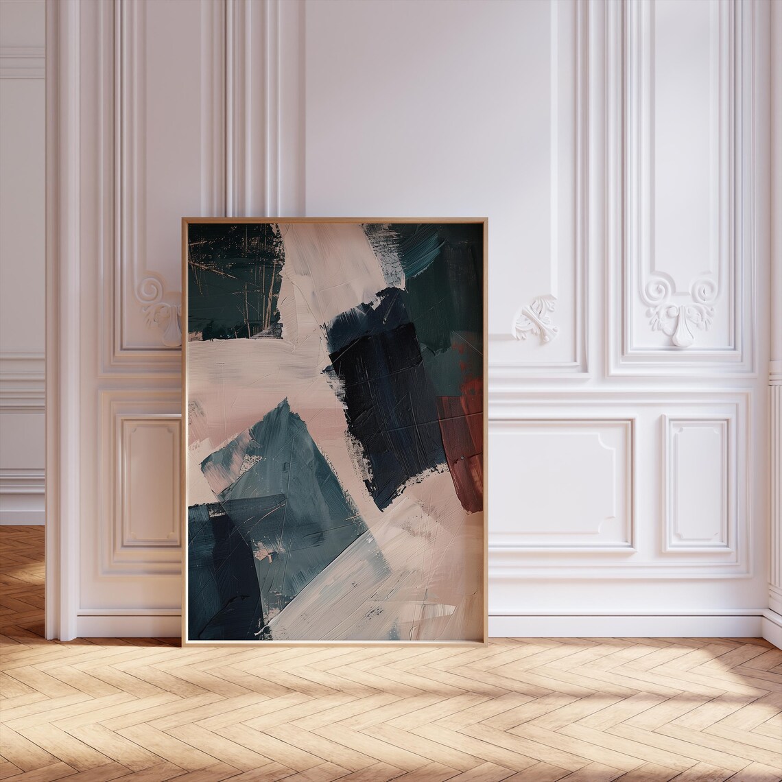 Abstract Scandinavian Minimalist Poster, Modern Composition