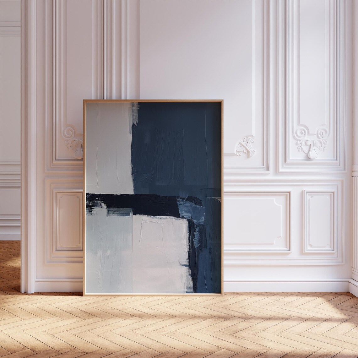 Scandinavian Abstract Art Print, Minimalist Nordic Decor